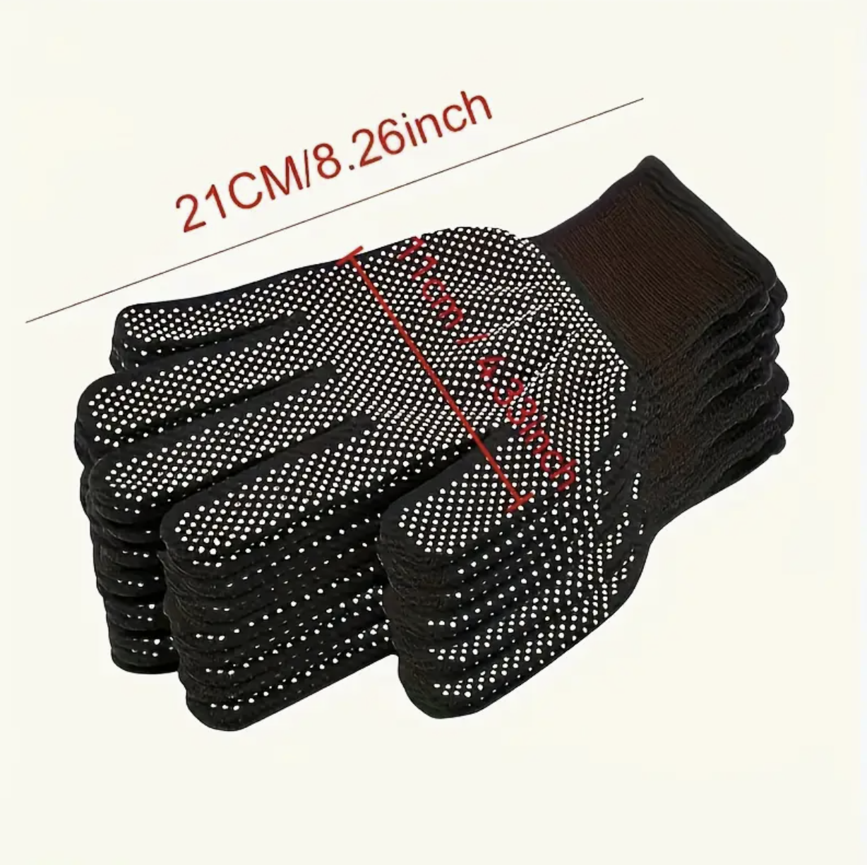 Dotted Gloves for Daily Use – Anti-Slip Outdoor Gloves for Cycling, Camping & Fishing, Available in Black & Gray - Image 3