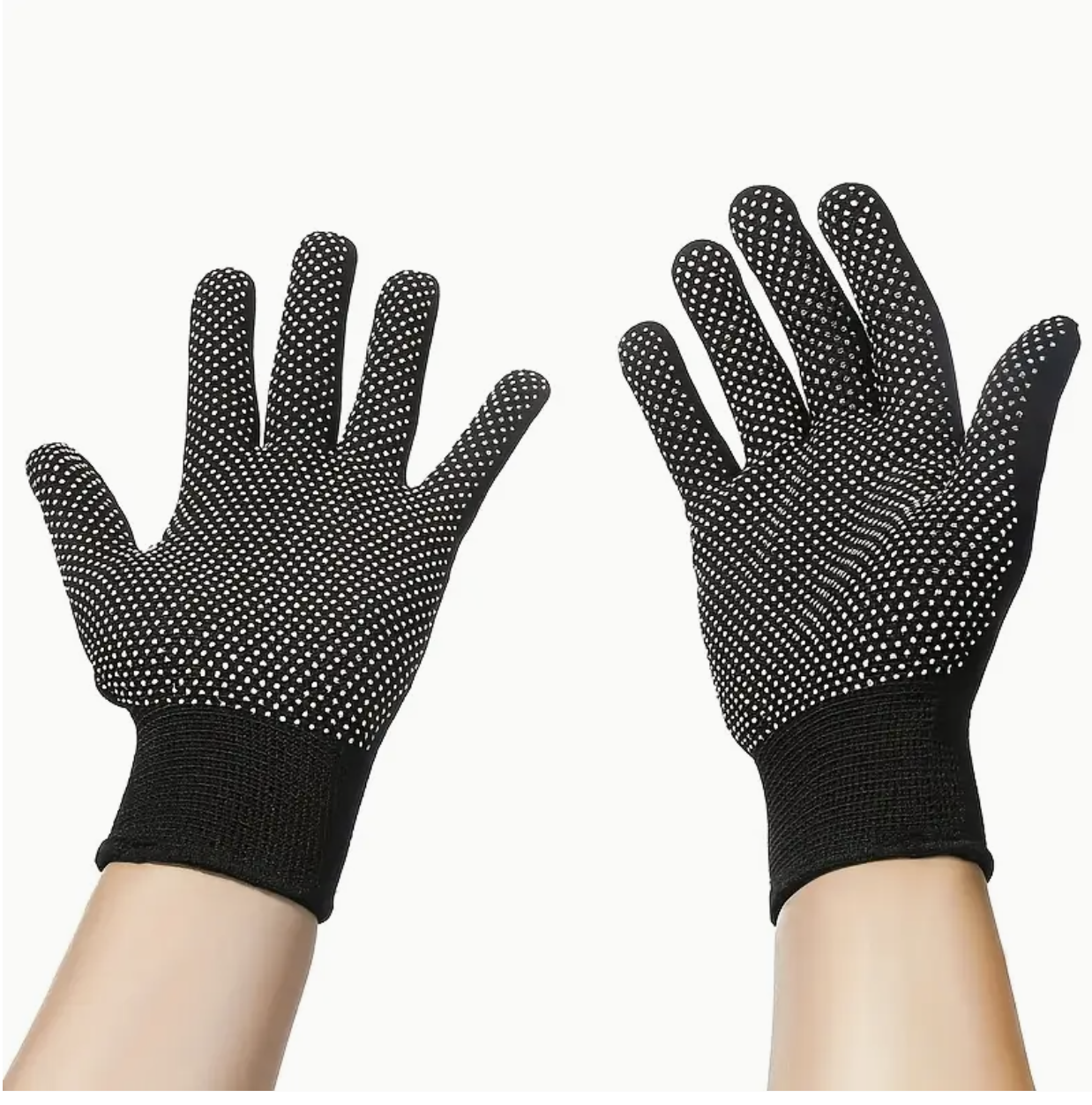 Dotted Gloves for Daily Use – Anti-Slip Outdoor Gloves for Cycling, Camping & Fishing, Available in Black & Gray