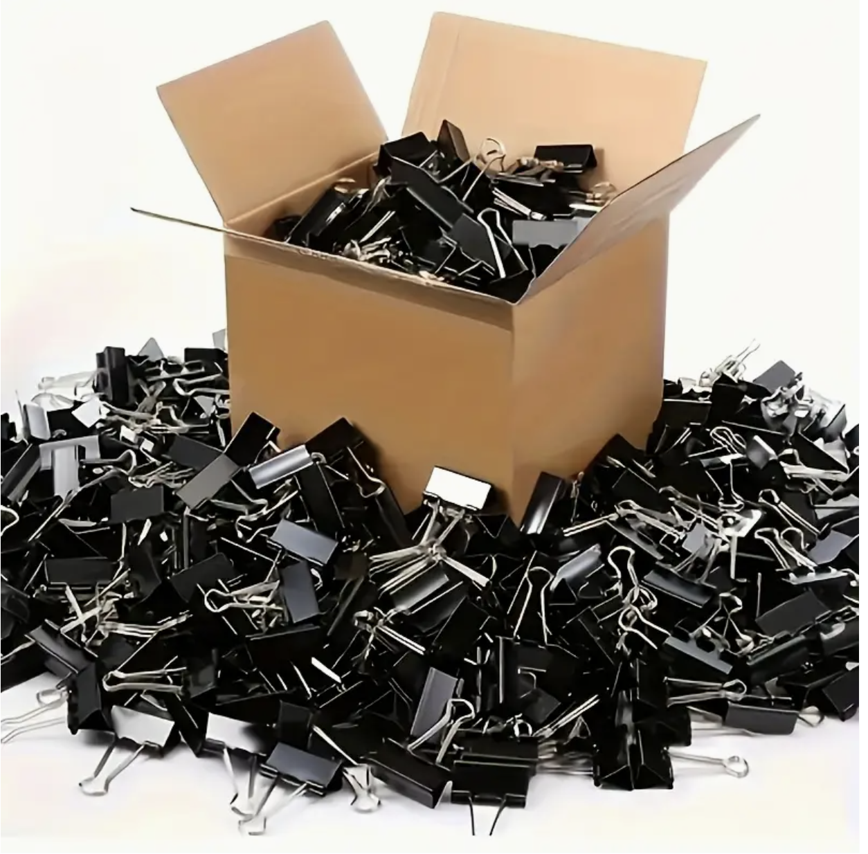 100PCS Medium Binder Clips – Durable Metal 5/8 Inch Paper Clips for Office, Classroom, Teachers, Home & Document Organization