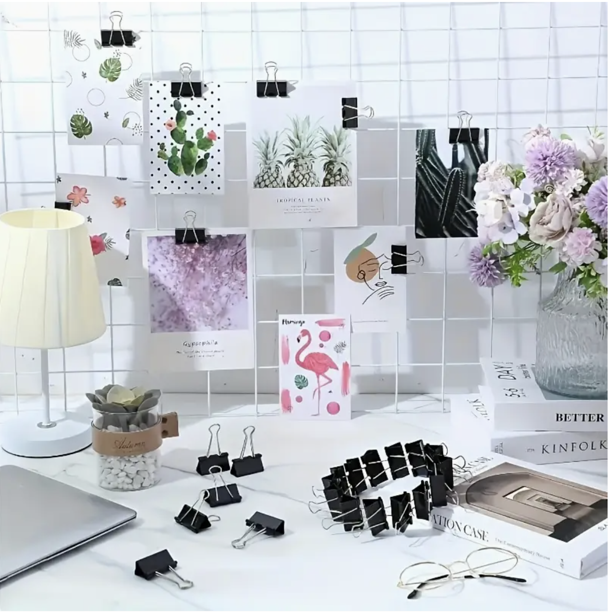 100PCS Medium Binder Clips – Durable Metal 5/8 Inch Paper Clips for Office, Classroom, Teachers, Home & Document Organization - Image 4