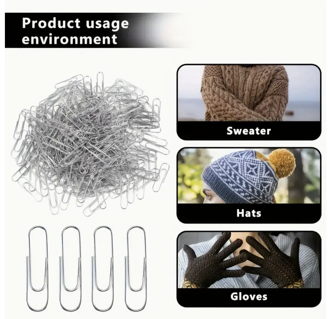 200PCS Large Heavy-Duty Metal Paper Clips – Durable Gray Bookmark & Binder Clips for Office, Home, School & University | Bulk Pack for Teachers, Students, Stationery & Document Organization - Image 3