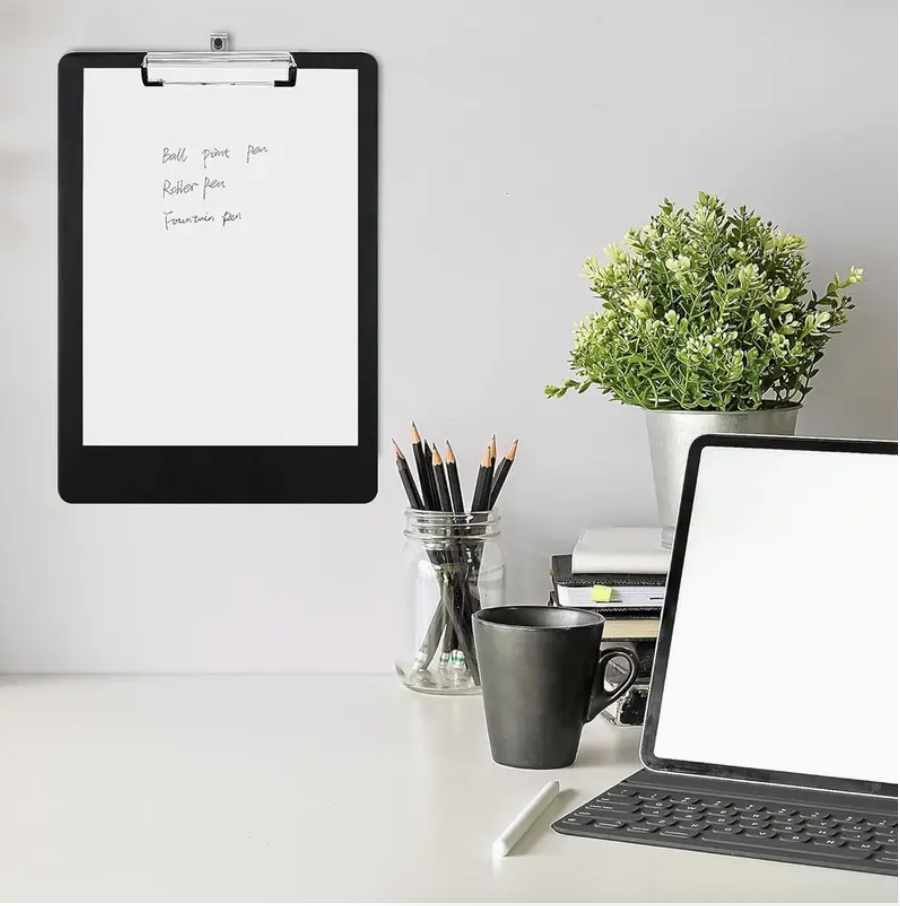 A4 Clipboard Folder – Durable Black Document Holder with Metal Clip - Image 4