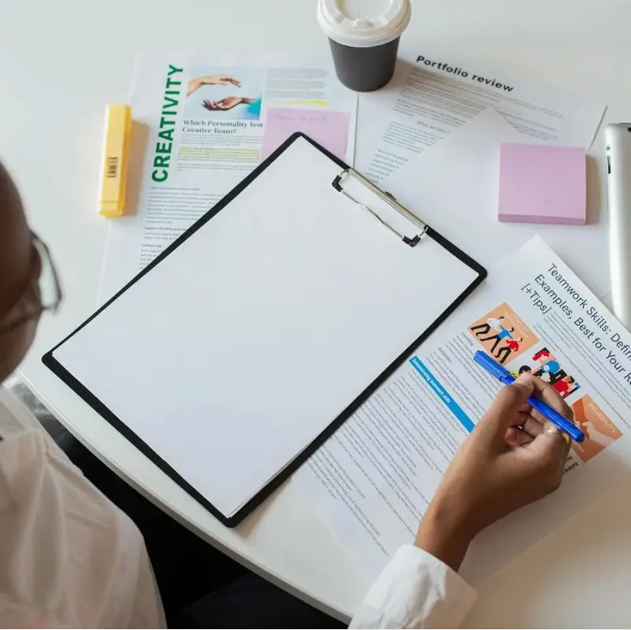 A4 Clipboard Folder – Durable Black Document Holder with Metal Clip - Image 5