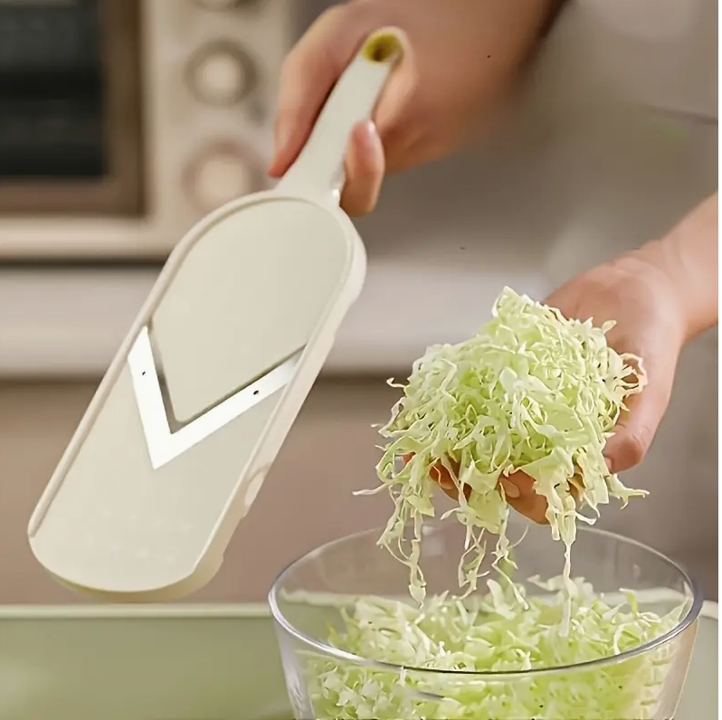 Cabbage Chopper & Slicer – Durable Plastic Vegetable Cutter with Storage Container | Ergonomic Handle for Easy Salad Prep | Ideal for Cabbage, Cucumbers, Carrots & More - Image 6