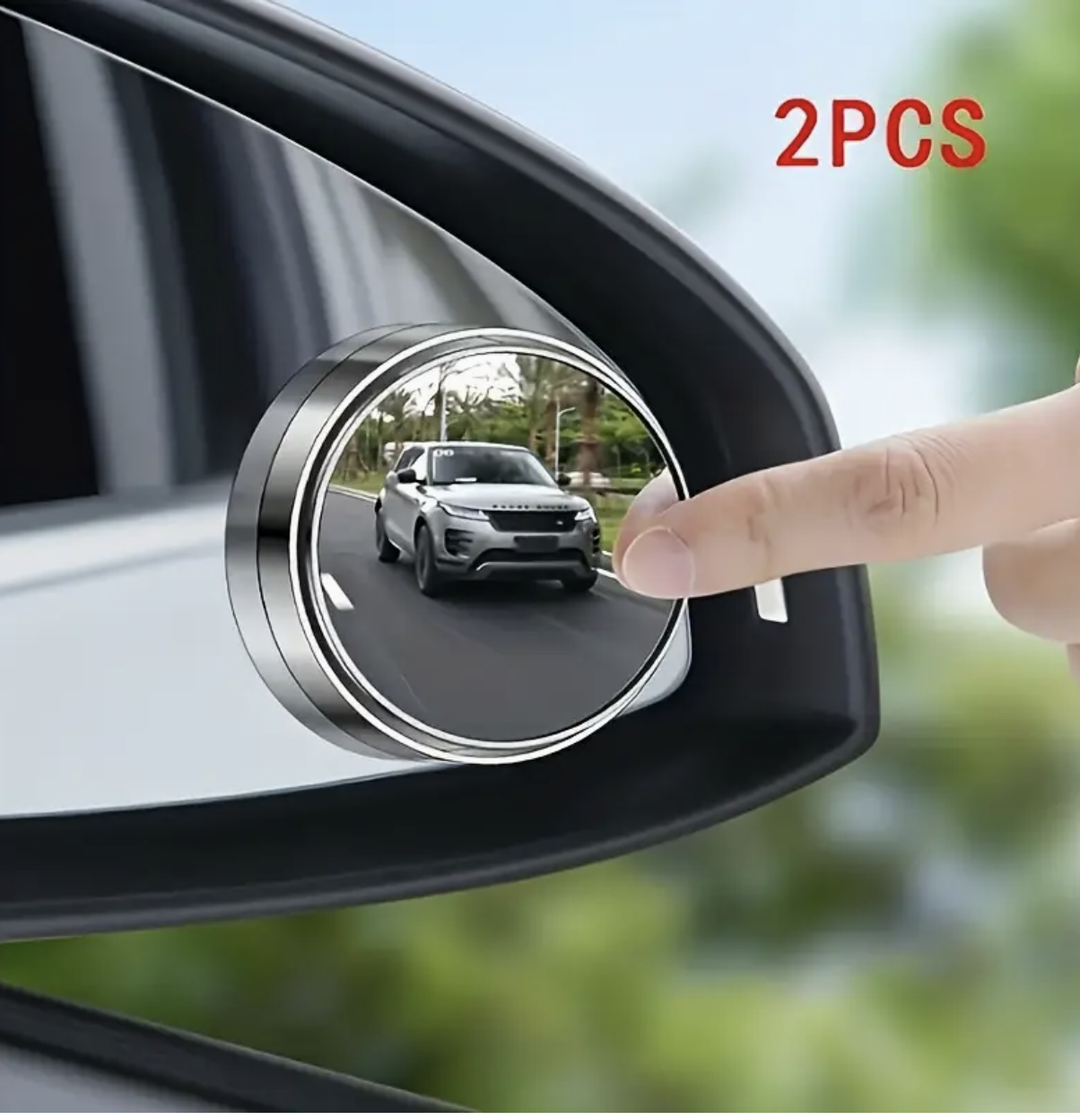 HD Blind Spot Mirror – 360° Wide-Angle Convex Rearview Mirror | Easy Installation & Enhanced Driving Safety - Image 2