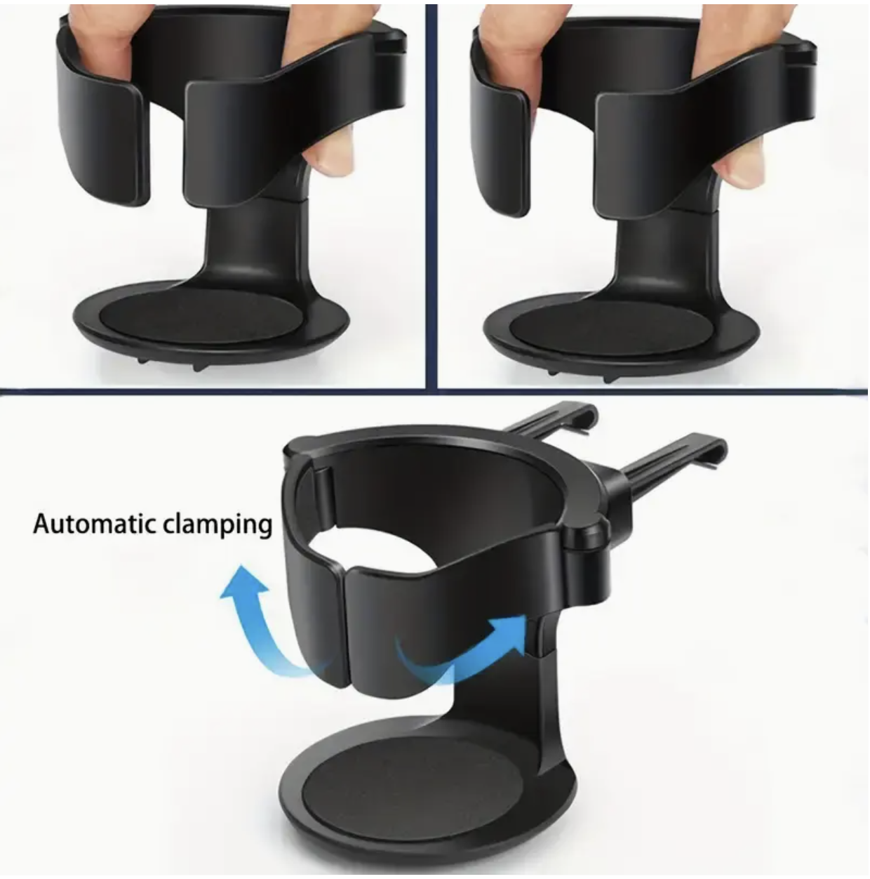 Adjustable PVC Car Cup Holder – Secure Grip with Sponge Pad Base | Fits Water Bottles & Cans | Easy Installation - Image 6