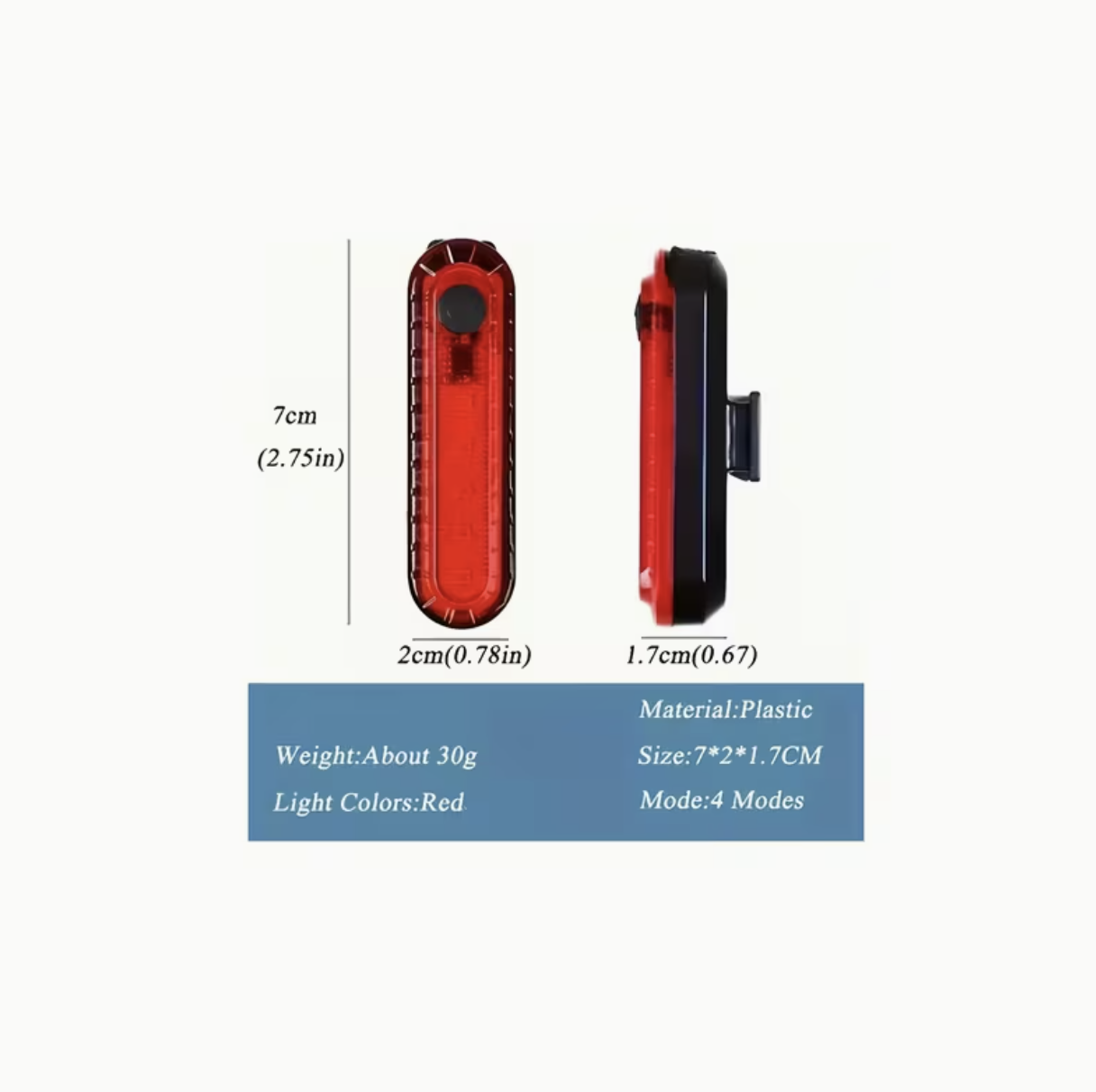 USB Rechargeable LED Bicycle Light Set – Front & Rear Aluminum Lights with Power Bank + Phone Holder - Image 3