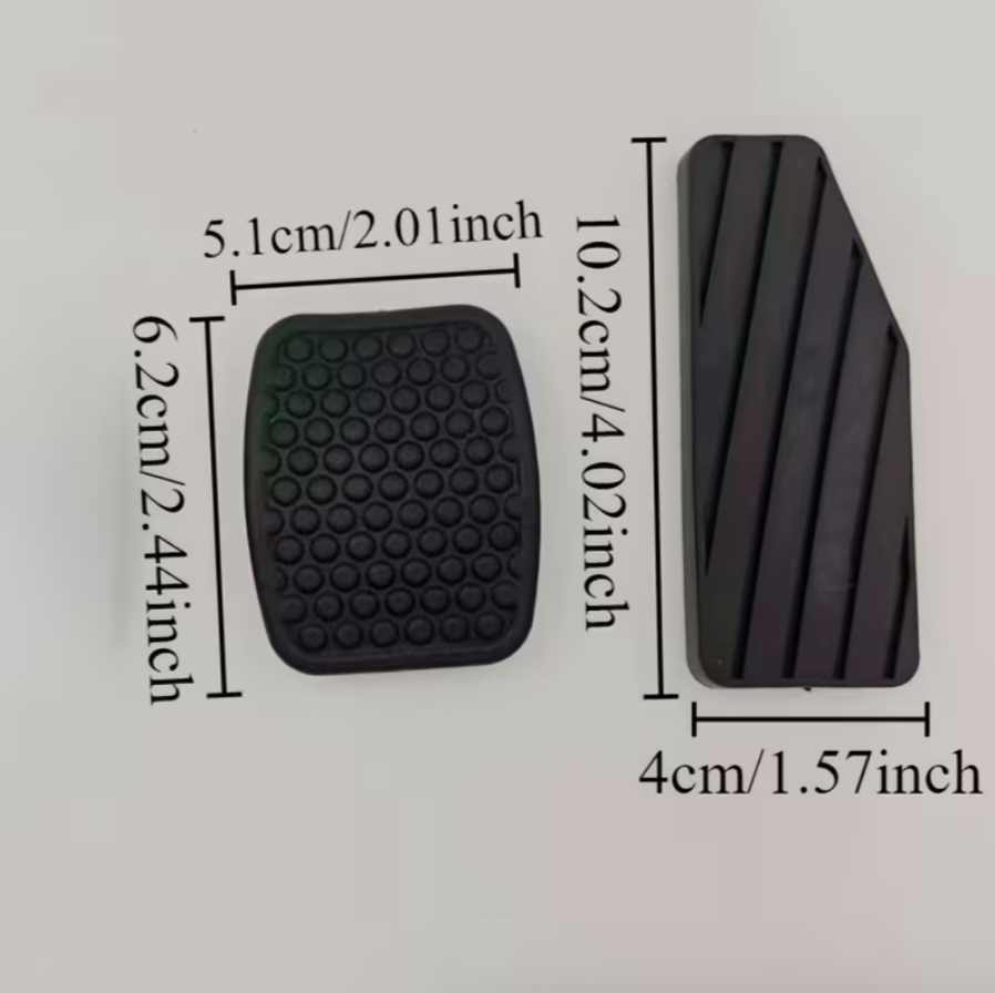 Set of 3 Rubber Car Pedal Cover Kit – Brake, Clutch & Accelerator Pads Compatible with Suzuki Swift, Samurai, Sidekick, Vitara, Tracker & Daewoo Matiz, Tico - Image 4