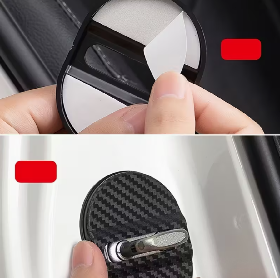 4-Pack Car Door Lock Cover Protectors – Anti-Rust Plastic Pads, Shock-Absorbing Door Entry Guards for Vehicle Protection - Image 6