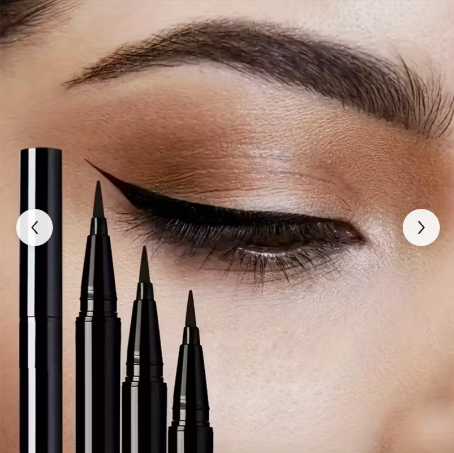 3PCS Black Liquid Eyeliner Pens – Quick Dry, Waterproof & Smudge-Proof