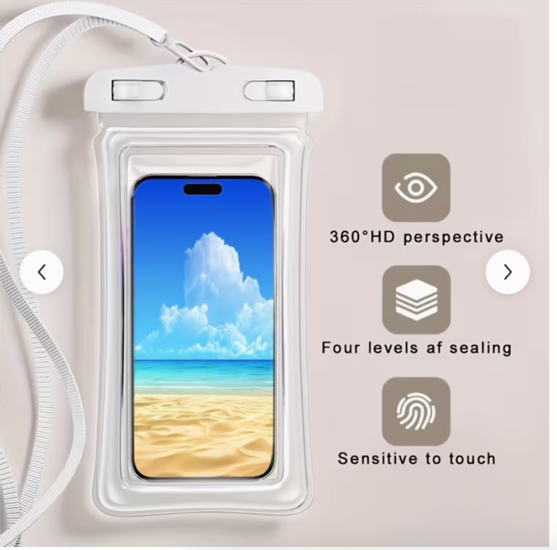 Inflatable Phone Pouch – Waterproof & Multi-Purpose Floating Bag with ...