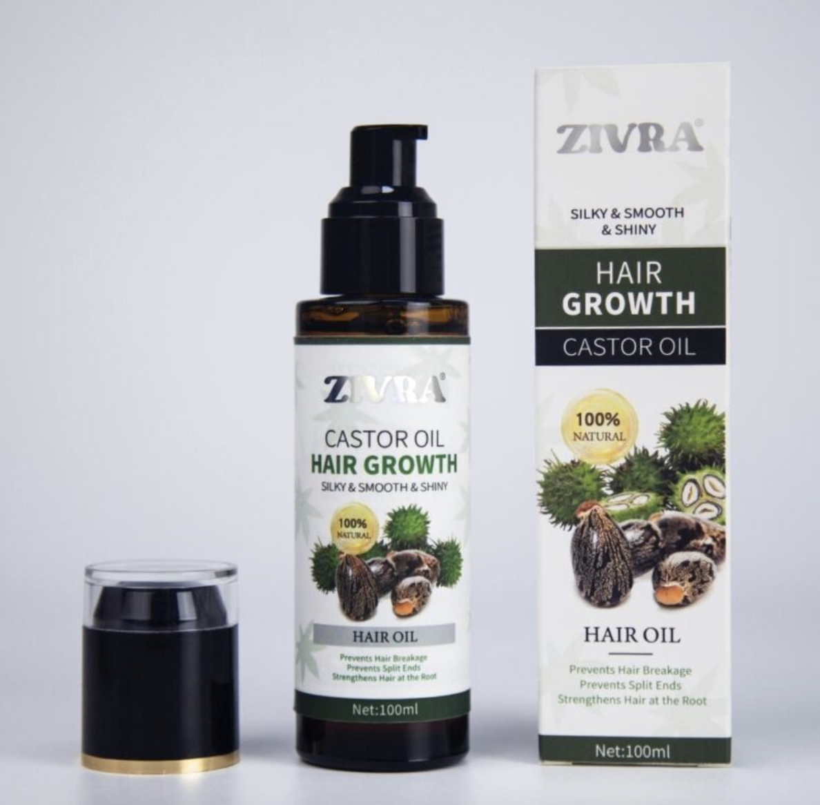 Pure \& Natural *ZIVRA* Hair Growth Oil With Castor Oil for Healthy Shiny Hair - Image 5
