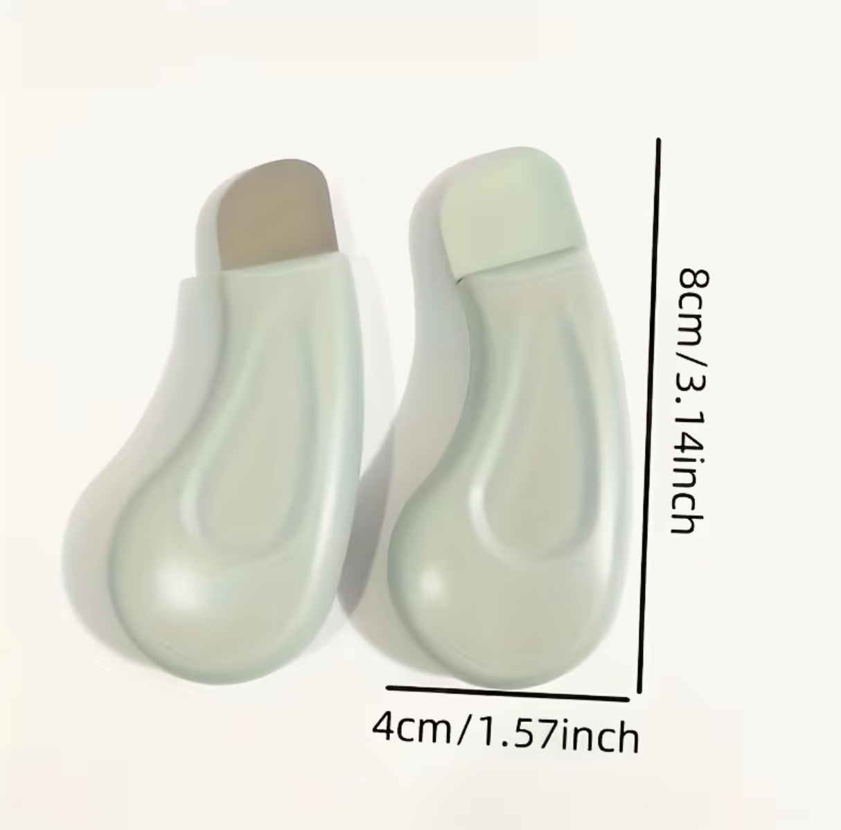 Gentle Facial Pore Cleanser, Suitable for Blackheads, Manual Skincare Brush with Textured Surface, Light Green Handle for Easy Grip, Pore Cleansing Accessory - Image 4