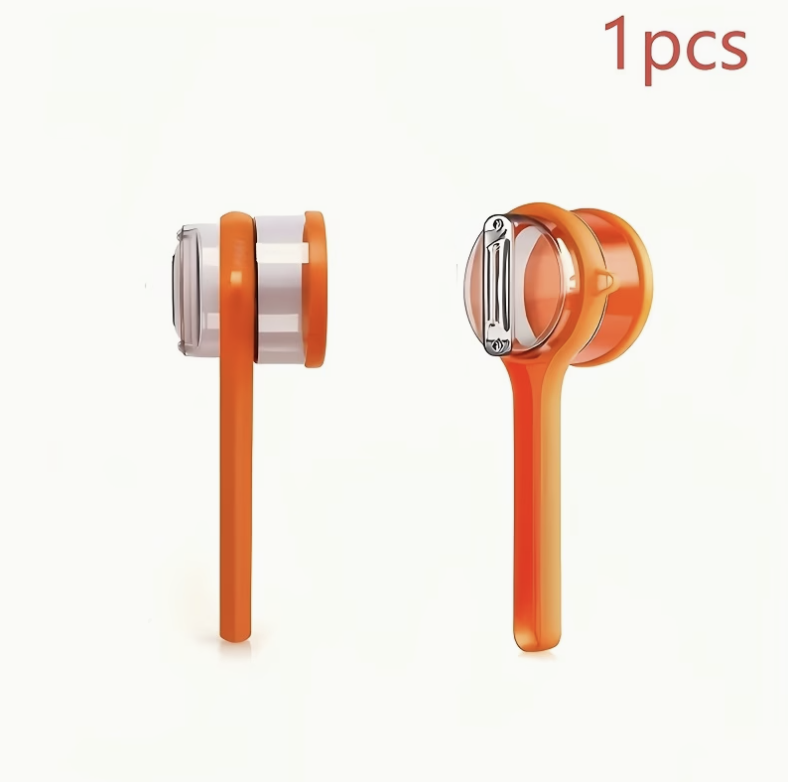 Versatile Storage Peeler with Container – Food-Grade 304 Stainless Steel Serrated Blade - Image 2