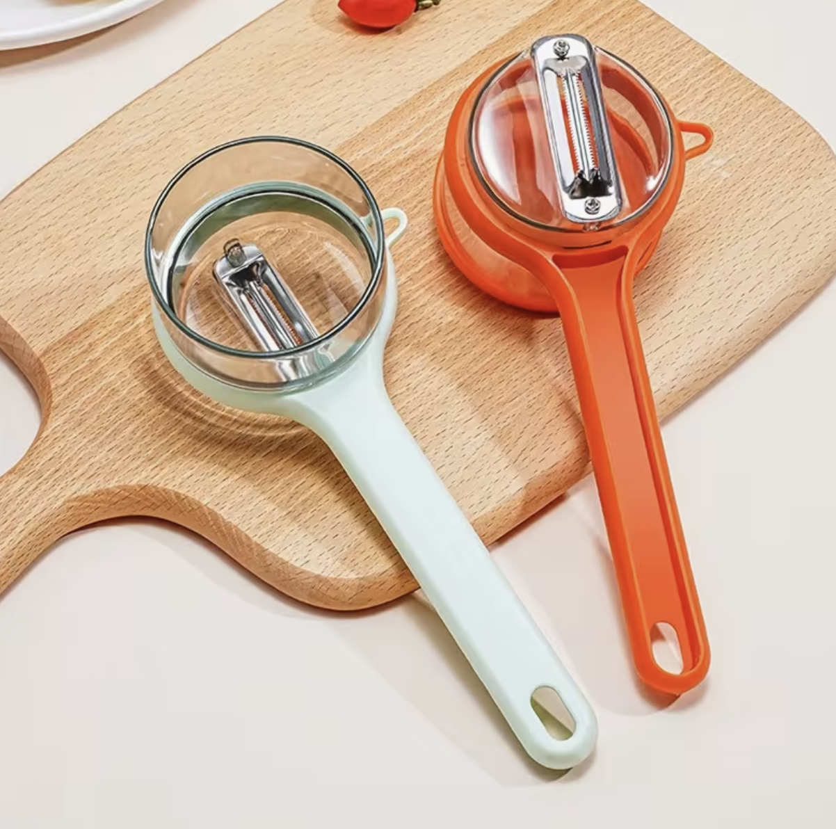 Versatile Storage Peeler with Container – Food-Grade 304 Stainless Steel Serrated Blade - Image 5
