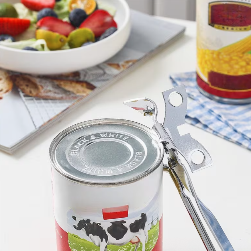 Stainless Steel Can Opener | Manual Easy Bottle Knife | Outdoor Can Cutting Tool