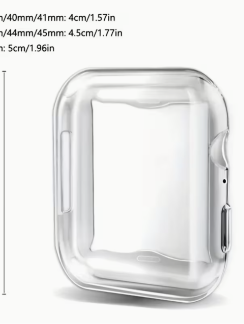 Smart Watch Screen Protector Compatible with Apple Watch SE ultra 9 8 7 6 5 4, 1 Count Watch Screen Case, Full Coverage Anti-fall Watch Screen Case, Wearable Accessories