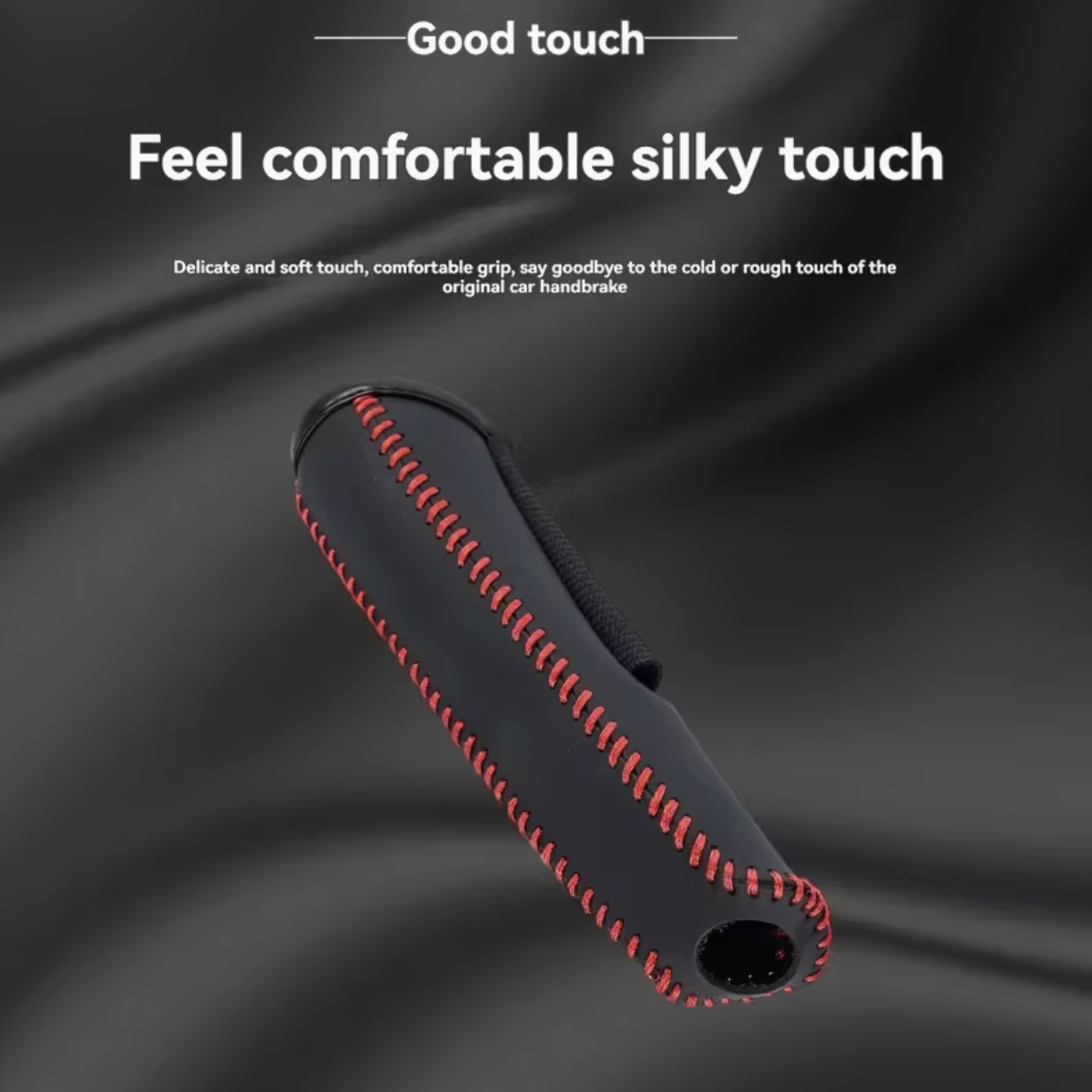 Faux Leather Handbrake Cover | Anti-Slip, Hand-Sewn, Faux Leather Gear Lever Cover - Image 4