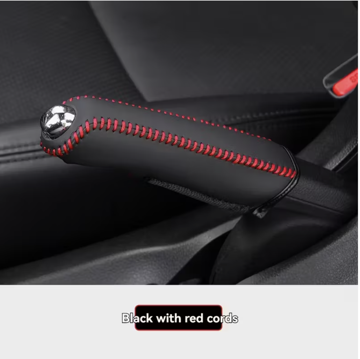 Faux Leather Handbrake Cover | Anti-Slip, Hand-Sewn, Faux Leather Gear Lever Cover