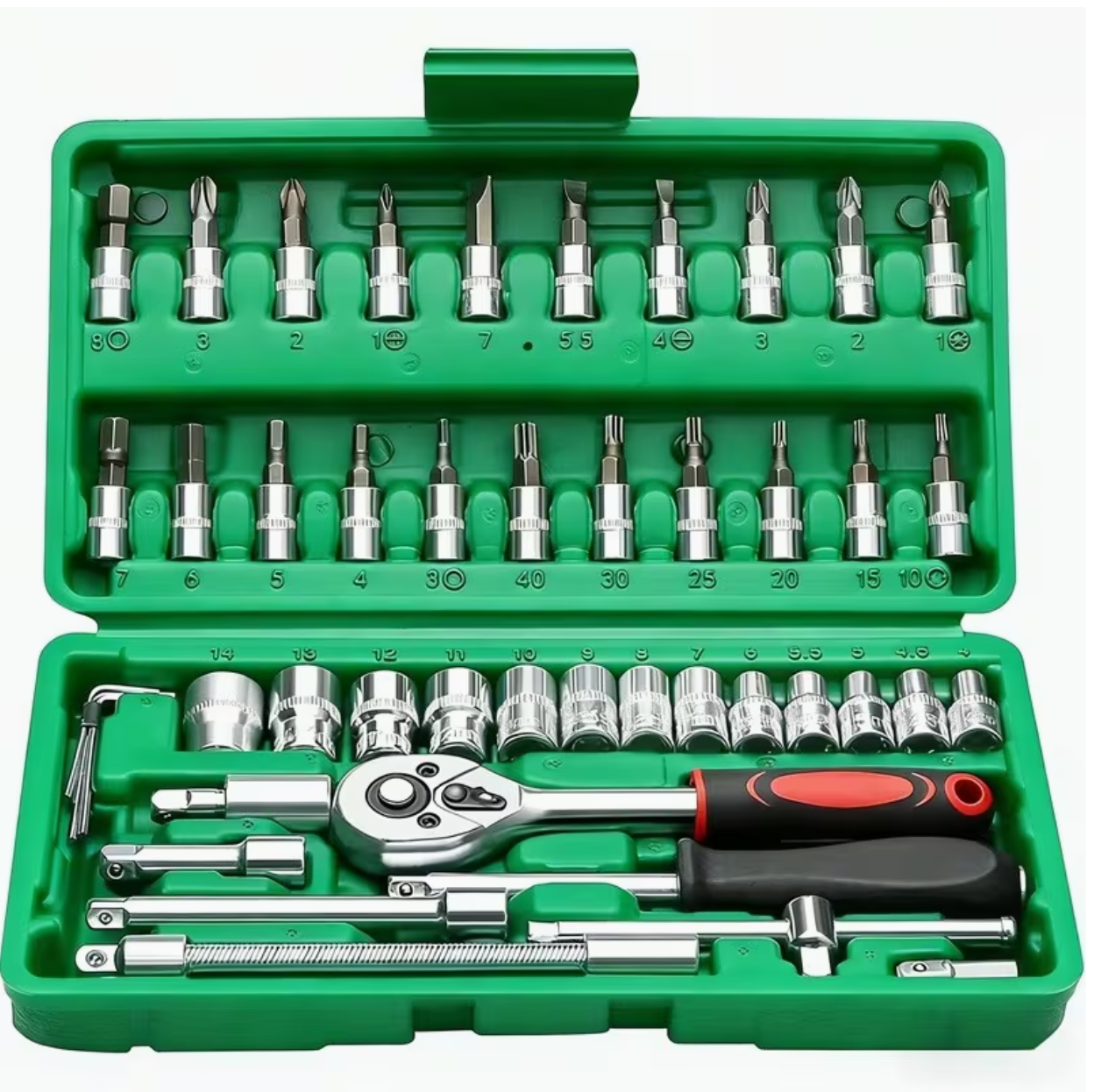 45PCS Heavy-Duty Stainless Steel Tool Set – Complete Precision Repair Kit - Image 2