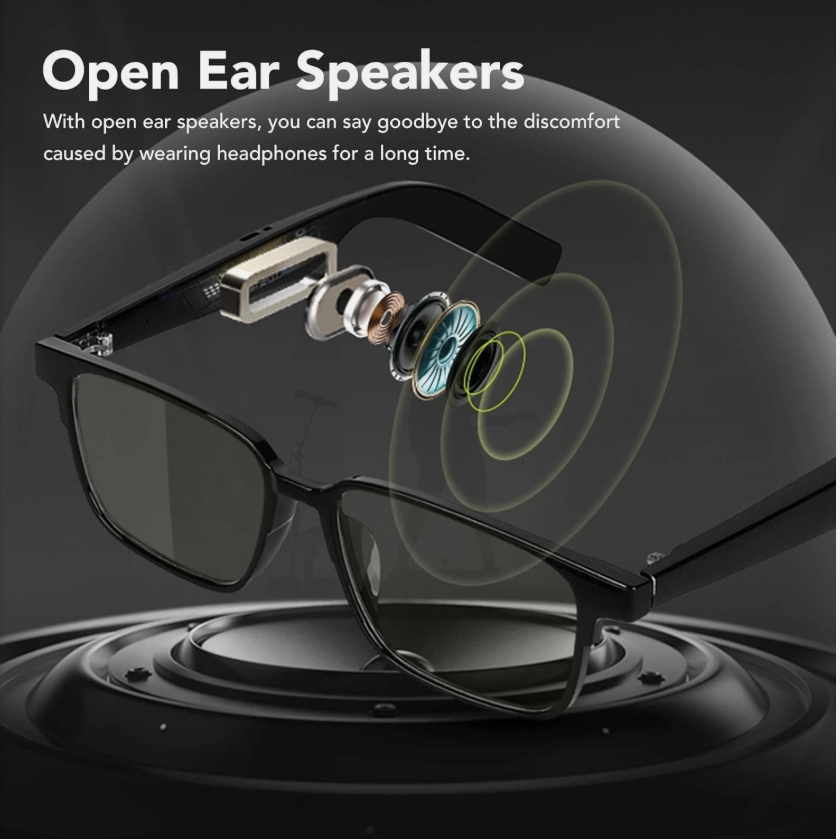 Smart Music Glasses Bluetooth 6.0 – Open-Ear Audio & Hands-Free Calling – Model VD-SAG003 - Image 4